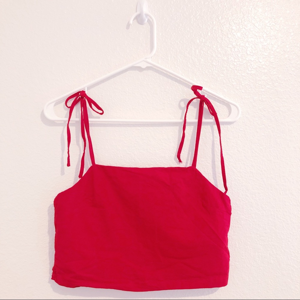 Red Crop Top